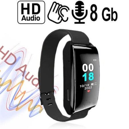 Digital Armband Uhr SPY-Recorder, 8 GB - Abhör-Recorder - Bild 1