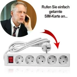 GSM-Abhörgerät in Steckdosenleiste