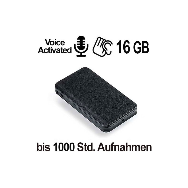 Langzeit SPY-Recorder,5000 mAh, 16GB Langzeit SPY-Recorder,5000 mAh, 16GB