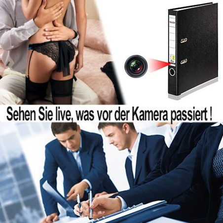 IP HD-SpyCam verdeckt im Aktenordner, 128 Gb