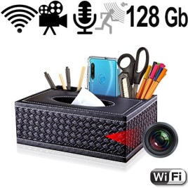 Wifi SpyCam in Schreibtisch Organizer-Kosmetiktücherbox - Videoüberwachung - Bild 1