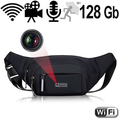 IP-HD-SpyCam in Gürteltasche, 128 Gb - Videoüberwachung - Bild 1