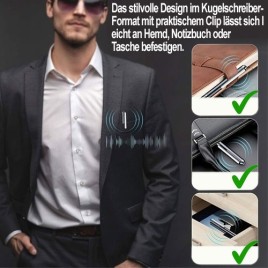 Kugelschreiber SPY-Recorder, VAS, 64GB - Abhör-Recorder - Bild 3