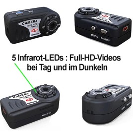 HD Mini-Spionagekamera mit IR-Nachtsicht - Videoüberwachung - Bild 3