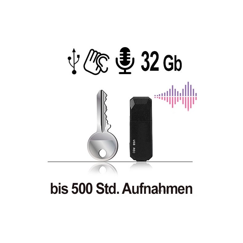 USB-Audiorecorder, 32GB USB-Audiorecorder, 32GB