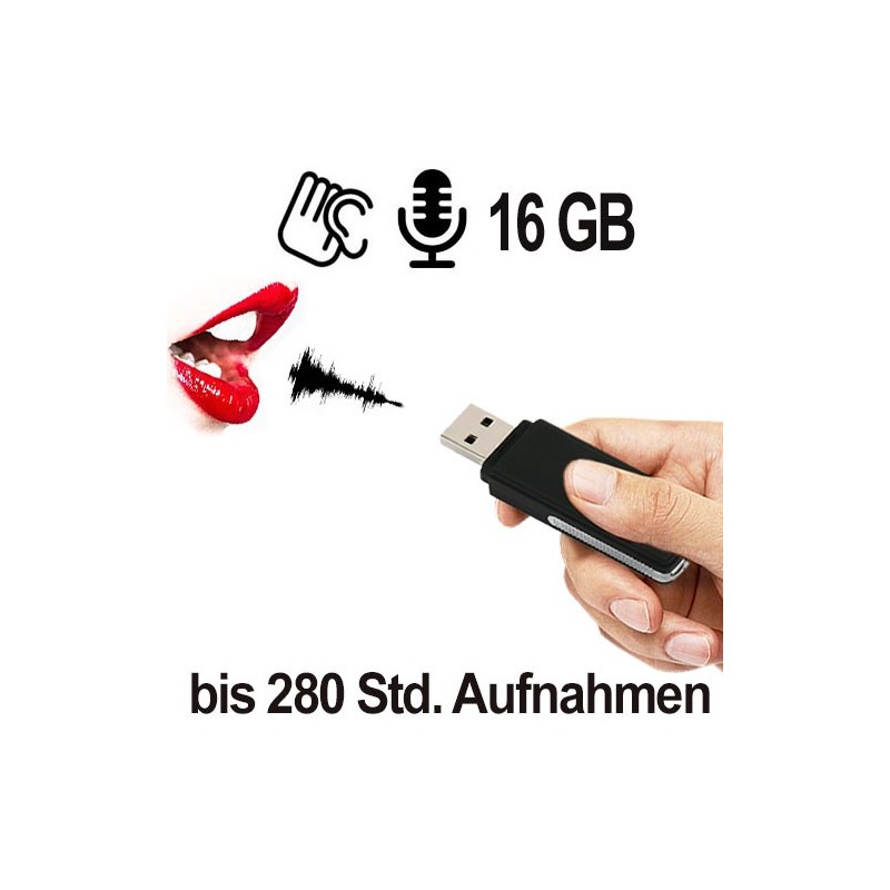 USB Audiorecorder, jetzt 16GB USB Audiorecorder, jetzt 16GB