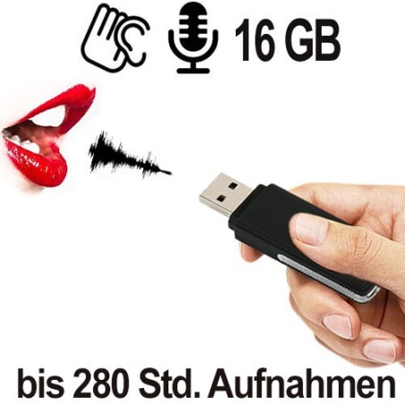 USB Audiorecorder, jetzt 16GB - Abhör-Recorder - Bild 1