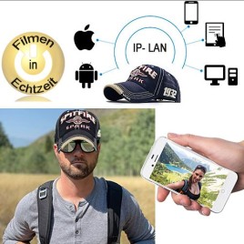 WIFI-HD SpyCam getarnt im Baseball Cap - Videoüberwachung - Bild 3