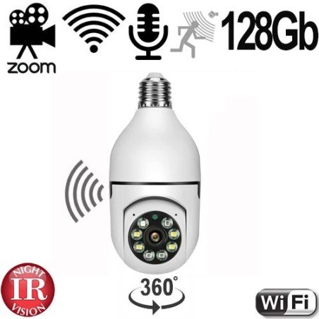 WIFI HD-SpyCam in Schwenk-LED-Lampe - Videoüberwachung - Bild 1