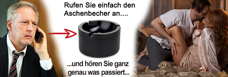 Diskretes GSM-Abhörgerät im Tisch-Aschenbecher für verdeckte Raumüberwachung