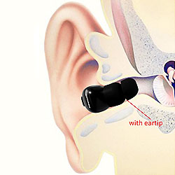 Mini Headset für verdeckte Kommunikation Duplex In-Ear Kommunikationseinheit